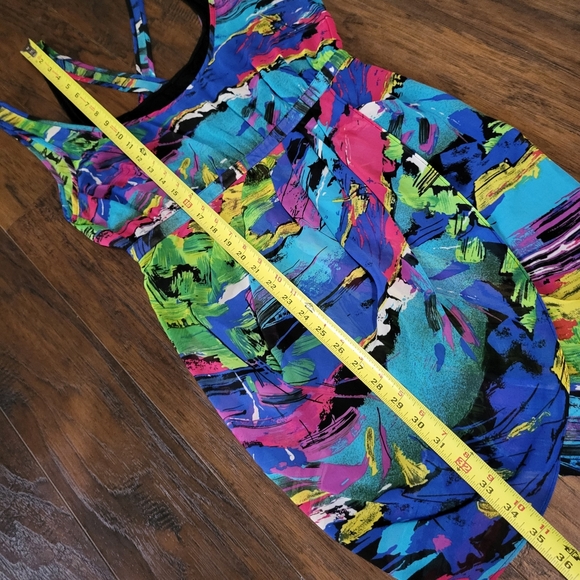 Factory by Erik Hart Rainbow Multi Colored Party Xs Dress - Picture 6 of 11
